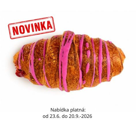Croissant s náplní rybíz